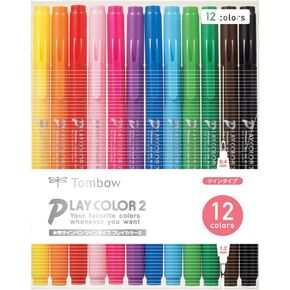 Tombow GCB-013 Pencil, Water Based Sign Pen, Play Color 2, 36 Colors