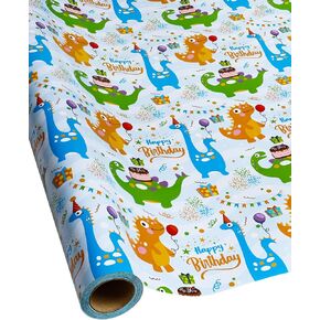 RayofSun Gift Wrapping Paper For Girls And Boys,Cool And Cute Cats Designs,Kids Happy Birthday Wrapping Paper Roll,Suitable For Birthdays,Parties,Baby Showers,17 Inch X 120 Inch Per Roll.