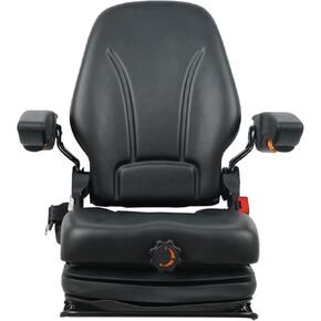 TSKL10, DSC Tractor Seats, Forklift and Tractor Suspension Seat with Adjustable Armrest and Document Bag.