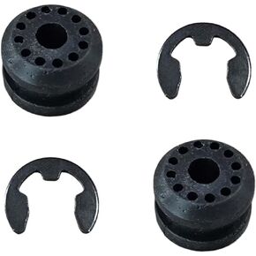 2PCS Transfer Case Shift Linkage Bushings with E-clips, Transfer Shift Control Lever Grommet Bushing Kit Compatible with Dodge Ram 1500 2500 3500, Replace OEM#68078975AA 68078974AA