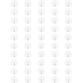 Tupalizy 17x16mm Clear Cord Locks Double Hole Spring Stopper Slider Clip Pant Drawstring Shoelace Tighten Repair Fastener