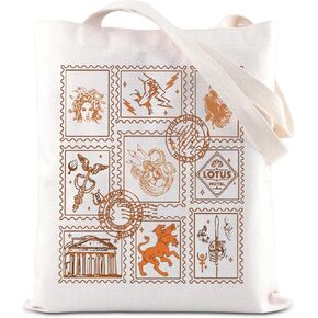 KUIYAI Percy Movie Merchandise Tote Bag Camp Half Blood Gift Greek Gods Mythology Gift Heroes Of Olympus For Book Lover