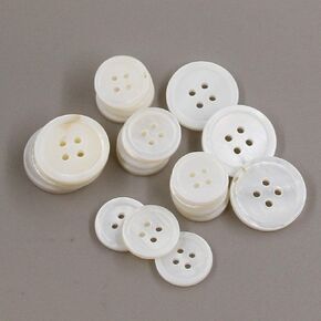 Leekayer 22 Pieces Genuine Black Mother of Pearl Blazer Buttons Suit Buttons Set 20mm 15mm Natural Black MOP Shell Buttons Bulk for Men (Black MOP),YBZBK-B