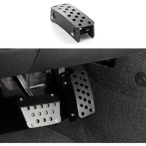 Linskip Gas Pedal Lift Extender Compatible with 2007-2017 Jeep Wrangler JK Accessories, Adjustable Foot Rest Accelerator Pad for Jeep JK Accessories(Black)