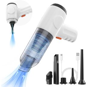 Mini Cordless Handheld Vacuum Cleaner 3-in-1 Rechargeable 9000PA High-Power Dust Buster, Air Blower & Hand Pump, for Car Home Office, Keyboard Clean Inflate/Deflate Swim Ring - 2024 New