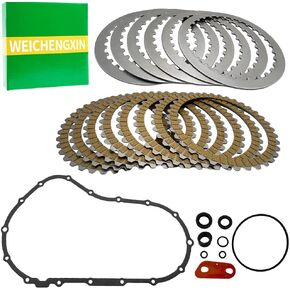 Clutch Steel Plate & Clutch Friction Plates Kit Compatible with Sportster 1200 Sportster 883 Seventy Two Iron 883 Iron 1200 Forty Eight Roadster