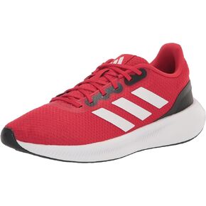 adidas Men's Run Falcon 3.0 Shoe, Black/White/Black, 10