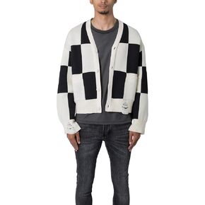 mnml Men's Checkered Cardigan