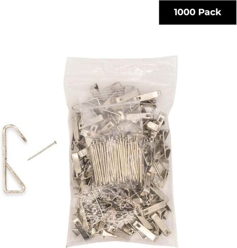 30 LB Picture Hooks for Hanging Pictures Heavy Duty Hardware Hangers - Pack onf 10 Hooks and Nails for Pictures in Saudi Arabia