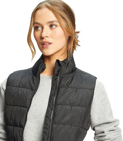 Women's Puffer Vests Full Zip Quilted Sleeveless Puffy Jacket for Womens Water-Resistant Outdoor Cozy Sport Coat S-2XL in Saudi Arabia