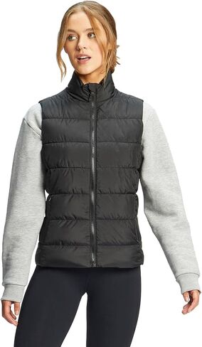 Women's Puffer Vests Full Zip Quilted Sleeveless Puffy Jacket for Womens Water-Resistant Outdoor Cozy Sport Coat S-2XL in Saudi Arabia