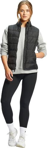Women's Puffer Vests Full Zip Quilted Sleeveless Puffy Jacket for Womens Water-Resistant Outdoor Cozy Sport Coat S-2XL in Saudi Arabia