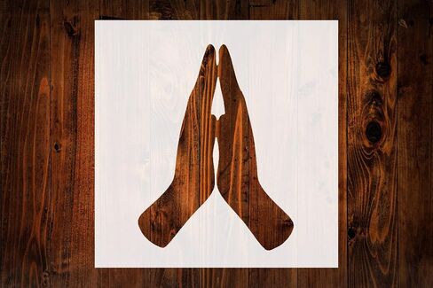 Praying Hands Style Design Stencil, 4-Inch, Reusable Mylar Cutout for Art, Crafts & DIY Projects in Saudi Arabia