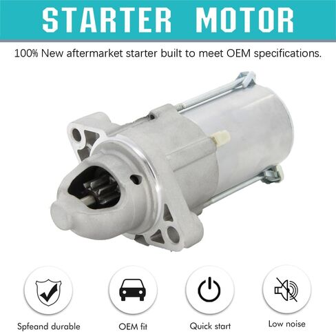 محرك Satarter متوافق مع Honda 06-12 Accord 2.4L 07-11 CRV 06-11 Civic 2.0L Element 06-14 Acura TSX 2.4L 06-08 Acura CSX Starter استبدال OE 31200R40A01 31200R41L01 336-2059 SMU0428 in Kuwait