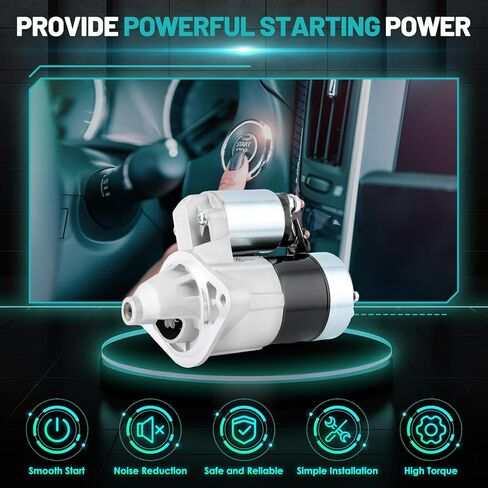 17841 Starter Motor Fit for Toyota Corolla, for Toyota Matrix, for Pontiac Vibe 2003-2008 1.8L L4 1.6KW 10-Teeth Automotive Replacement Starter#28100-0D080, 28100-22090, 88969483, 428000-1310 in Saudi Arabia