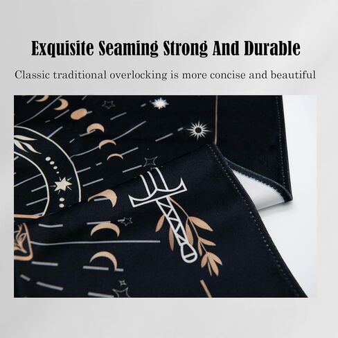 Knana Tarot Divination Cloth Altar Cloth - Tarot Card Reading Cloth Tarot Accessories Velvet Tarot Cloth with Celtic Cross Pattern - Tree in Saudi Arabia