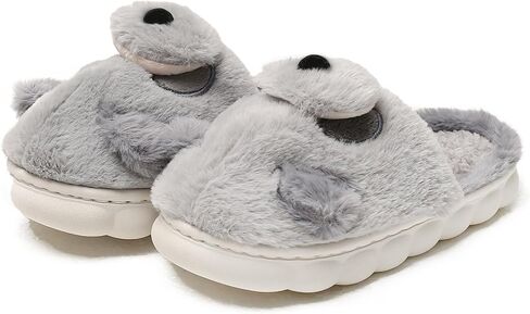 Axcone Toddler Boys Girls Animal Panda Slippers Kid's Indoor Home Slippers for Winter Warmth Slippers Cartoon Soft Plush Slippers（Toddler/Little Kids/Big Kids） in Saudi Arabia