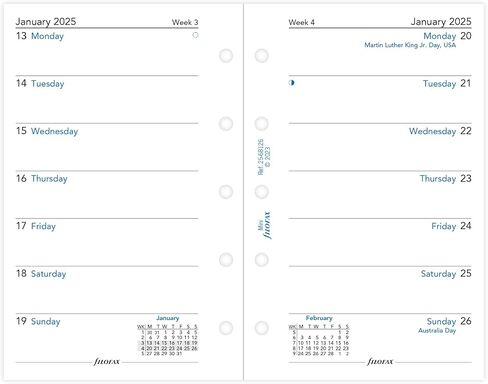 اسبوع فيلوفاكس ميني على صفحتين مذكرات انجليزية 2025 in Kuwait