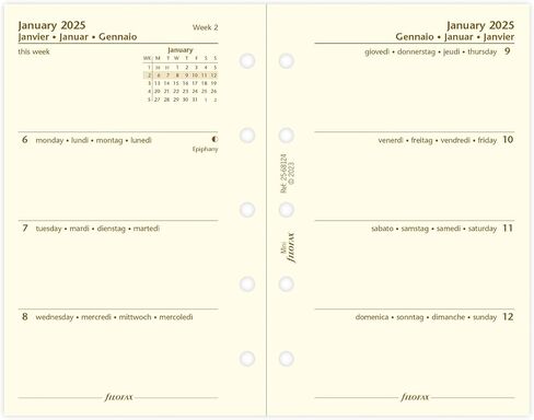 اسبوع فيلوفاكس ميني على صفحتين مذكرات انجليزية 2025 in Kuwait