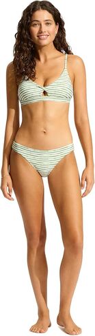 Seafolly Women's Standard Active Hybrid Bralette Bikini Top with Center Keyhole Detail in Kuwait