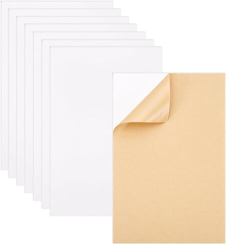 BENECREAT 8Pcs Mounting Board, 3mm Thick Self Adhesive Foam Stamp Poster Board for Cross Stitch Picture Embroidery Office and Art Projects Display, 15x9.8inch in Saudi Arabia