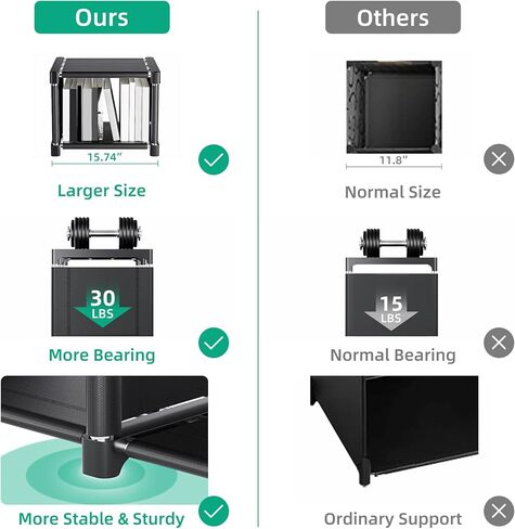 Book Shelf Assembled Storage Rack 6/9/12/15/18/20 Grid DIY Bookcase Vertical Cabinet Bookshelves Large Cube Storage Orangnizer Shelves for Bedroom, Living Room, Home Office (9-Grid Black) in Saudi Arabia