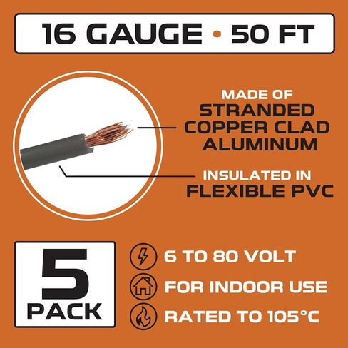Iron Forge Cable 20 Gauge Automotive Electrical Wire - 10 Roll Assortment Pack - 10 Foot CCA Insulated Silicone Wires with Dispenser Box Wiring Kit Hookup for Auto, Trailer & Car Electronics in Saudi Arabia