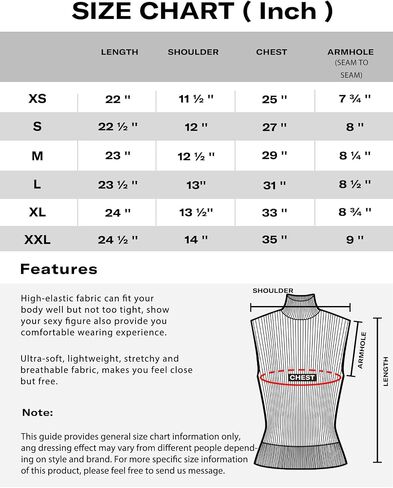 Knit Sleeveless Turtlenecks for Women Sleeveless Sweater Tops High Stretchy Fitted Basic Sweater Vest in Saudi Arabia