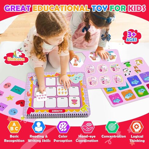 Montessori Busy Book for Toddles 3+ Preschool Toddler Learning Activities Books for Kids Ages 3-5 Autism Sensory Educational Toys Christmas Birthdays Gifts for Girls Boys 3-4-6-8 Years Old in Saudi Arabia