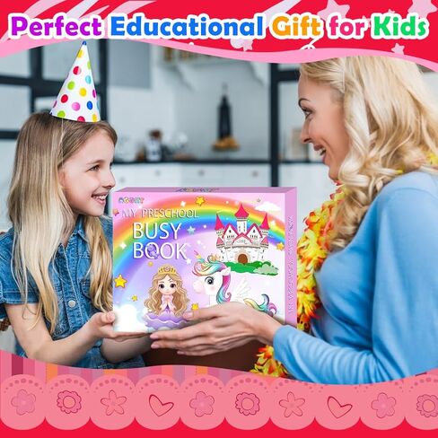 Montessori Busy Book for Toddles 3+ Preschool Toddler Learning Activities Books for Kids Ages 3-5 Autism Sensory Educational Toys Christmas Birthdays Gifts for Girls Boys 3-4-6-8 Years Old in Saudi Arabia