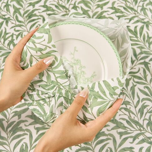 PAPER FAIR 90 Sheets Thicker Sage Green Botanical Tissue Paper, More Durable 20x14 inch Greenery Floral Wrap Paper for Wedding, DIY Craft Tissue for Birthday Party Celebrations Gift Decor Packaging in Saudi Arabia