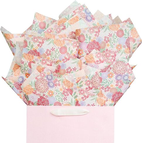 PAPER FAIR 90 Sheets Thicker Sage Green Botanical Tissue Paper, More Durable 20x14 inch Greenery Floral Wrap Paper for Wedding, DIY Craft Tissue for Birthday Party Celebrations Gift Decor Packaging in Saudi Arabia