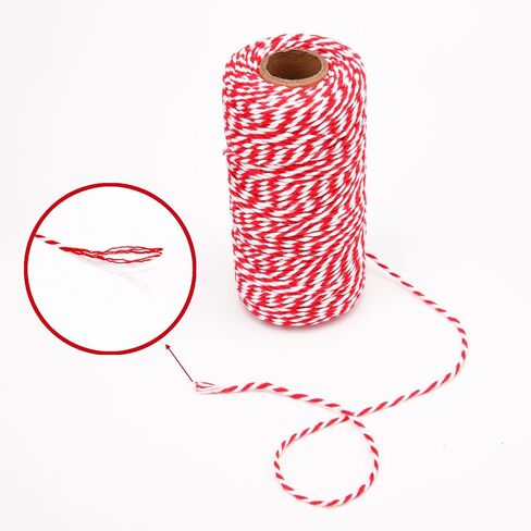 Sunmns Christmas Twine Cotton String Rope Cord for Gift Wrapping, Arts Crafts, 656 Feet (Multicolor A) in Saudi Arabia