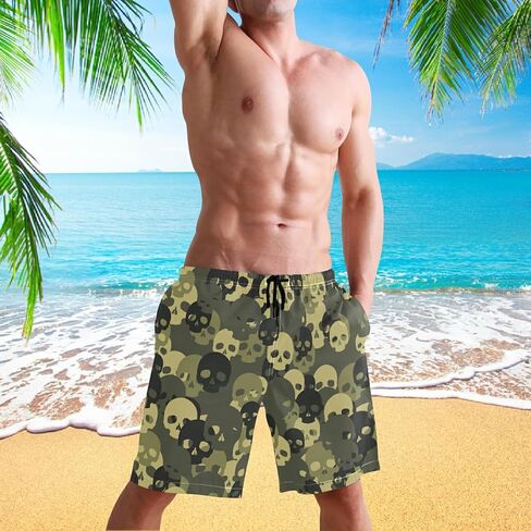 visesunny Stylish Summer Swim Trunks Men's Quick Dry Board Shorts Bathing Suit with Pockets for Men Boyfriends Youth in Saudi Arabia