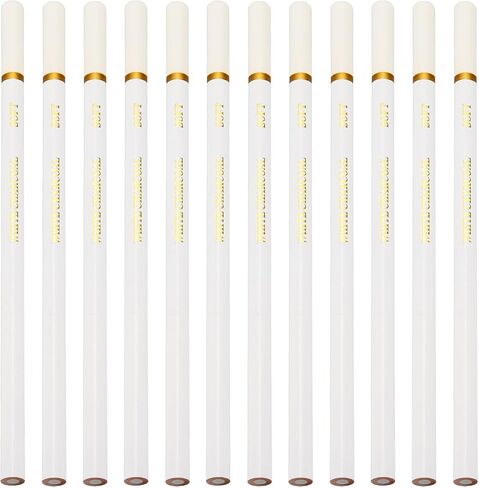 PATIKIL White Pencils, 12PCS White Charcoal Pencils Drawing Pencils Sketching Pencils Art Charcoal Soft Wood for Drawing Sketching Artists in Saudi Arabia