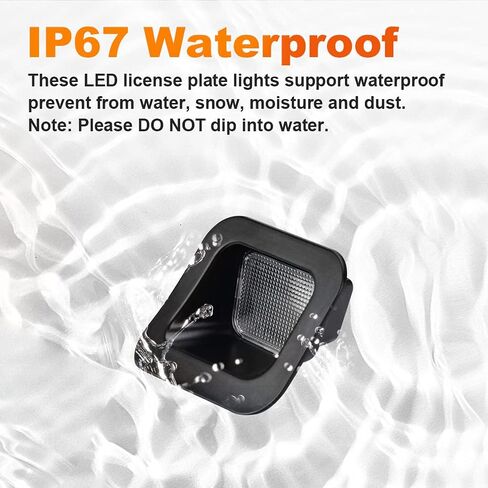 Bsetview LED لوحة ترخيص ضوء دخان عدسة أضواء خلفية مجموعة مقبس مصباح متوافق مع دودج رام 1500 2500 3500 شاحنة بيك اب 2003-2018، 6000K أبيض 2 قطعة in Kuwait