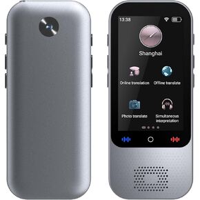 Language Translator Device, Support 138 Languages, Instant Translation Device，Portable Translator Offline/Photo/English/Spanish Translator, for Business Travel,Traductor Inteligente
