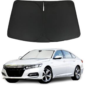 ROCCS Flexible Windshield Sun Shade for Honda Accord 2018 2019 2020 2021 2022 2023, Front Window Sunshade Heat Shield Reflector Cover, Foldable Sun Visor Blocks UV Rays in Kuwait
