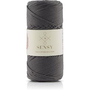 3 Skeins of Sensy Premium 1.5mm 164 Yards Polyester Rope 100% Polypropylene Cord Macrame Cord 1.5mm Crochet Bag Cord Macrame Rope Crochet Thread Gift for Knitter (Red)
