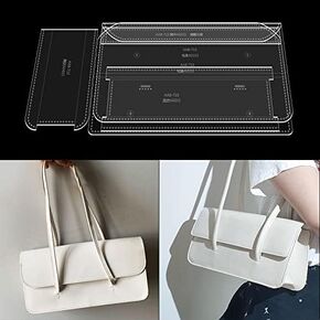 AAB-713 Acrylic Shoulder Bag Template Bag Leather Pattern Shoulder Bag Acrylic Leather Pattern Leather Templates