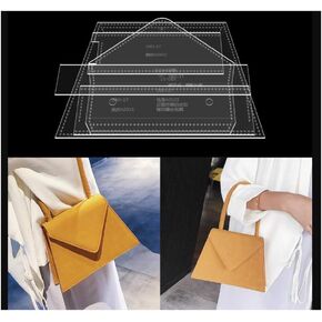 DBC-17 Acrylic Handbag Template Bag Leather Pattern Shoulder Bag Acrylic Leather Pattern Leather Templates