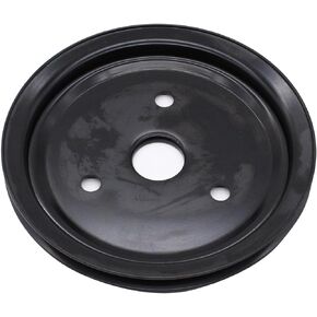 1 PC SHLPDFM Black Steel Crankshaft Pulley Single-Groove SWP Short Water Pump Compatible with Small Block Chevy SBC 262 265 267 283 302 305 307 327 350 400