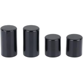 Docking Hardware Cover Kit Sissy Bar Rack 4 Point Magnet Cover Caps For Harley Touring Street Glide, Road King, Electra Glide, Road Glide, CVO 2009-2021 (Gloss Black)