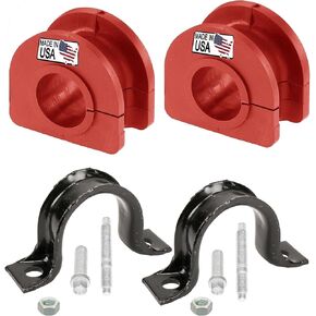 Suspension Dudes PAIR Front Sway Bar CODE RED Bushing Kit FITS Avalanche, Suburban, Escalade, Savana, Sierra, Silverado, Tahoe,Yukon, 1968-2020 Bushings Made In USA, 33MM Stabilizer Bar, K6439 928-565