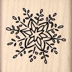 Stamps by Impression Snowflake Rubber Stamp
