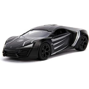 Jada Toys Metals Die-Cast Avengers W Motors Lykan HyperSport, 1:32 Scale Die-Cast Vehicle Black (JA30302)