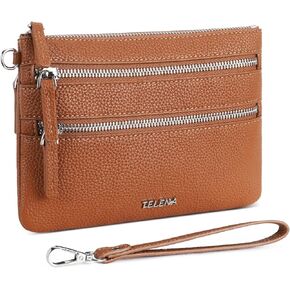 Telena Wristlet Wallets for Women Leather Clutch Purses Ladies Wallet Handbags RFID Blocking Card Holder in Kuwait