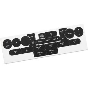 Car Front Radio Stereo Button Repair Decals Stickers Replacement for Ford for Mustang 2005-2009 Item Replacement