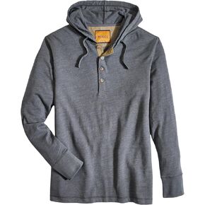Venado Hooded Flex Henley - Long Sleeve Shirts for Men