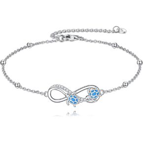 POPLYKE Bracelet for Women 925 Sterling Silver Bracelet Jewelry Gifts for Mother Daughter Sister Grandma